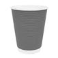 GP434 Ripple Wall Coffee Cups Charcoal 340ml (Pack of 500)