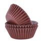 CX143 Block Colour Cupcake Cases Chocolate, Pack of 60