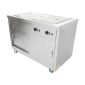 HOT12BM 1200mm Wide Mobile Hot Cupboard With Bain Marie Top