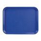 DP215 Polypropylene Fast Food Tray Blue Small 345mm