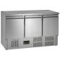 Gastro-Line GS365ST 400 Ltr 3 Door Stainless Steel Refrigerated Prep Counter