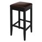 GG649 Faux Leather High Bar Stools Dark Brown (Pack of 2)