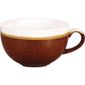 DR677 Monochrome Cappuccino Cup Cinnamon Brown 340ml