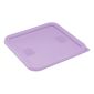 HY426 Polyethylene Square Food Measuring Container Lid Purple Medium