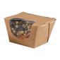 FP580 Zest Compostable Kraft Deep Salad Boxes 900ml (Pack of 250)