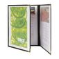 Crystal CB843 Double Sided Menu Cover A4 Triple (Pack of 3)