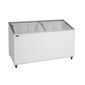 IC500SCEB 427 Ltr White Display Chest Freezer With Curved Glass Lid