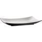 GL641 Dual Tone Curved Rectangular Platter 11"