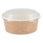 FA373 Recyclable Kraft Salad Pots With Lid Small 700ml (Pack of 150)
