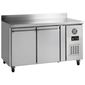 Gastro-Line GF72 282 Ltr 2 Door Stainless Steel Freezer Prep Counter With Upstand