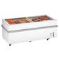 900CHVWH 839 Ltr White Island Display Chest Freezer With Glass Lid