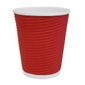 GP427 Ripple Wall Coffee Cups Red 227ml (Pack of 500)