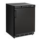 FB046 150 Ltr Undercounter Single Door Black Fridge