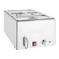 FT692 2 x 1/3GN & 2 x 1/6GN Electric Countertop Wet Heat Bain Marie With Tap & Pans