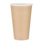GF035 Single Wall Takeaway Coffee Cups Brown 455ml (Pack of 50)