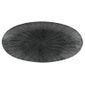 FC108 Studio Prints Agano Oval Chefs Plates Black 347 x 173mm (Pack of 6)