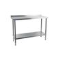 DR020 600mm Fully Assembled Stainless Steel Wall Table with Upstand