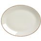 VV1318 Brown Dapple Oval Coupe Plates 342mm (Pack of 12)