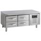 UC5240 4 x 1/1GN Drawer Stainless Steel Refrigerated Chef Base