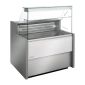 Tibet FP924-100 1000mm Wide Flat Glass Serve Over Counter Display Fridge