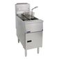 CE-SG14TS-NAT 2 x 10.45 Ltr Natural Gas Freestanding Twin Tank Fryer (2 x Baskets)