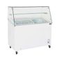 G-Series FL991 200 Ltr White Display Chest Freezer with Glass Lid and Surround