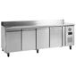Gastro-Line GC74 553 Ltr 4 Door Stainless Steel Refrigerated Prep Counter With Upstand
