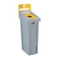 DY085 Slim Jim Plastic Recycling Station Yellow 87Ltr