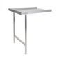 T8EXL 800(W) x 650(D)mm Left Hand Exit Table For Classeq Passthrough Dishwashers
