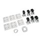 AJ450 Standard and Braked Castors including fixings for Chest Freezers (Pack of 6)