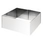 CF166 Stainless Steel Square Mousse Rings 35 x 80 x 80mm