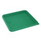 HY415 Polyethylene Square Food Measuring Container Lid Green Large