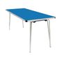 DM944 Contour Folding Table Blue 6ft