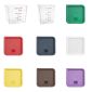 SA795 Polycarbonate 5.5Ltr & 7Ltr Square Measuring Container with 7 Colour Lids