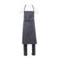 Premium B248 Woven Bib Apron Black & White Stripe