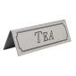CZ430 Tea Stainless Steel Table Sign