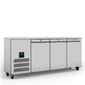 Jade HJSC3-SA Medium Duty 374 Ltr 3 Door Stainless Steel Slimline Refrigerated Prep Counter