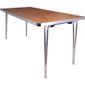 DM694 Contour Folding Table Teak 5ft