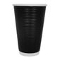 CM545 Ripple Wall Coffee Cups Black 455ml (Pack of 500)