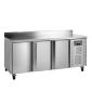 CK7310X1SP 368 Ltr 3 Door Stainless Steel Refrigerated Prep Counter with Upstand