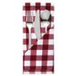 HB580 Gingham Polyester Napkins Red Check