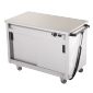HC30MS 1270mm Wide Mobile Hot Cupboard With Plain Top