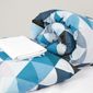 HD136 Geo Bedding Set Blue Single