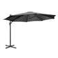 Venice DZ872 Heavy Duty Parasol Black 3.5m