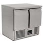 BCC2 Medium Duty 240 Ltr 2 Door Stainless Steel Refrigerated Prep Counter