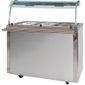 VC3BMQGTR 1158mm Wide Hot Cupboard With Bain Marie Top, Quartz Heated Gantry & Fold Down Tubular Trayrail