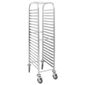 U376 380w x 557d mm Stainless Steel Self Assembly Gastronorm Trolley 20 Tier 1/1