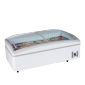 SUPER 200HCDE 540 Ltr White Island Display Chest Freezer With Glass Lid