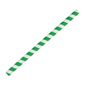 FB148 Paper Smoothie Straws Green Stripes 210mm (Pack of 250)