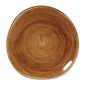 FA604 Stonecast Patina Organic Round Plates Vintage Copper 186mm